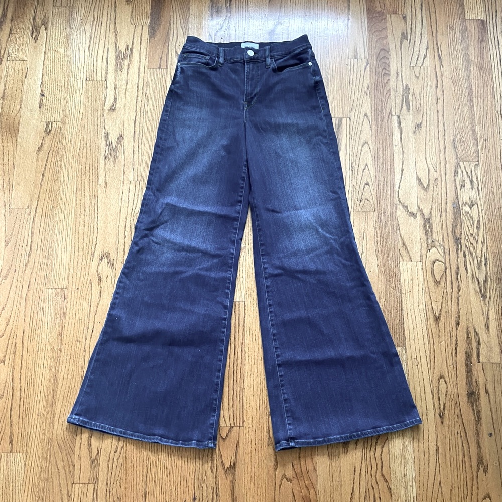 Frame Le Palazzo High Rise Wide Leg Jeans 29